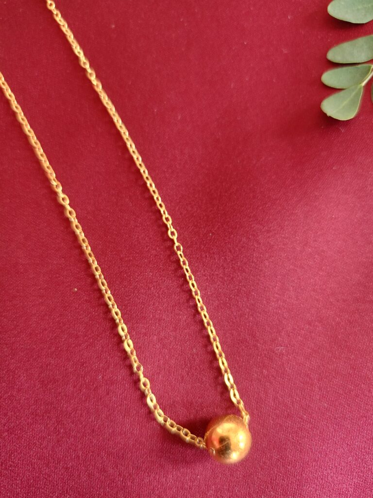 Luxury Golden Bead Necklace For Women
