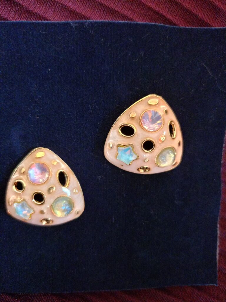 DESIGNER PINK GOLD PLATED DIAMOND KOREAN TOPS